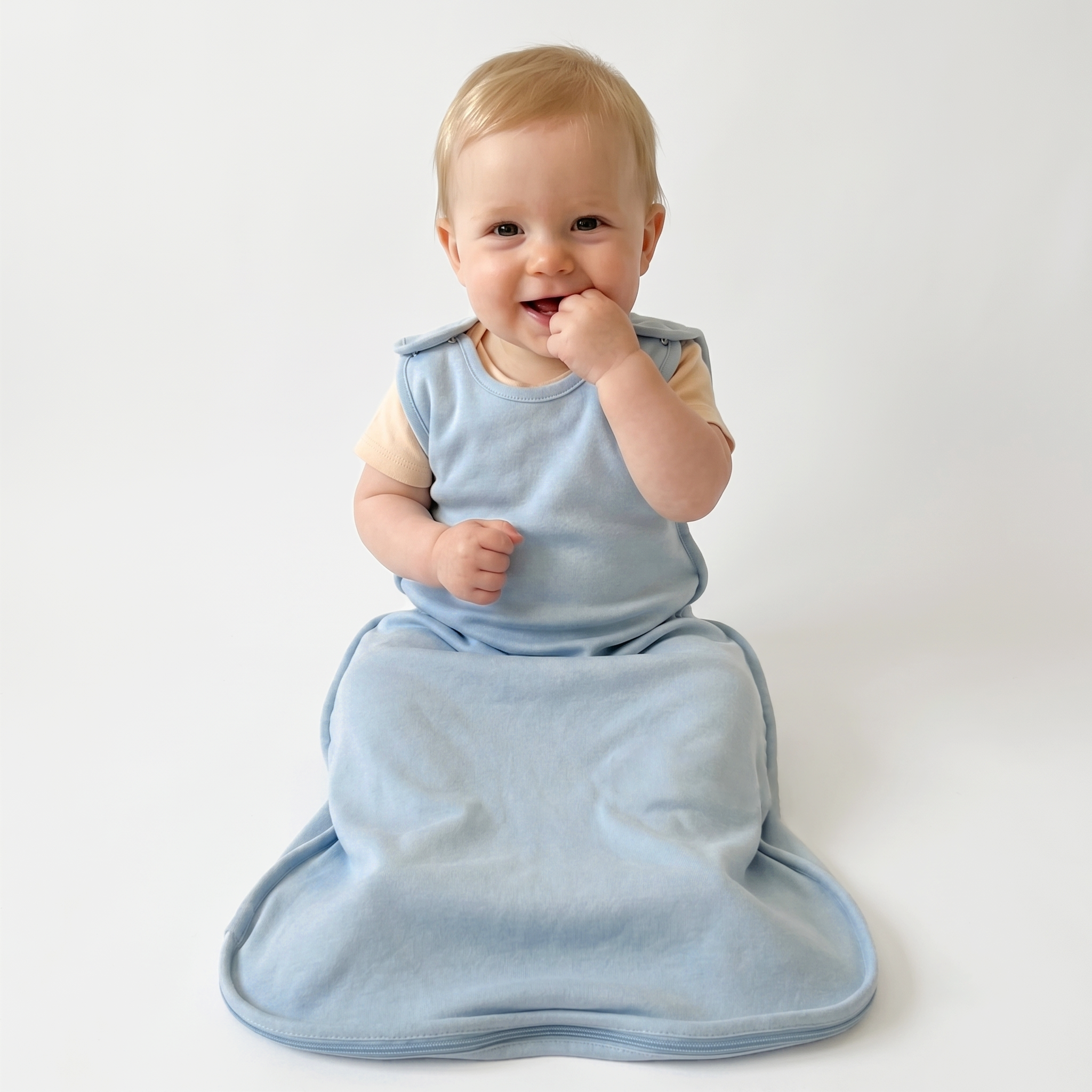 All seasons™ Merino Wool Baby Sleep Bag | Celestial Blue