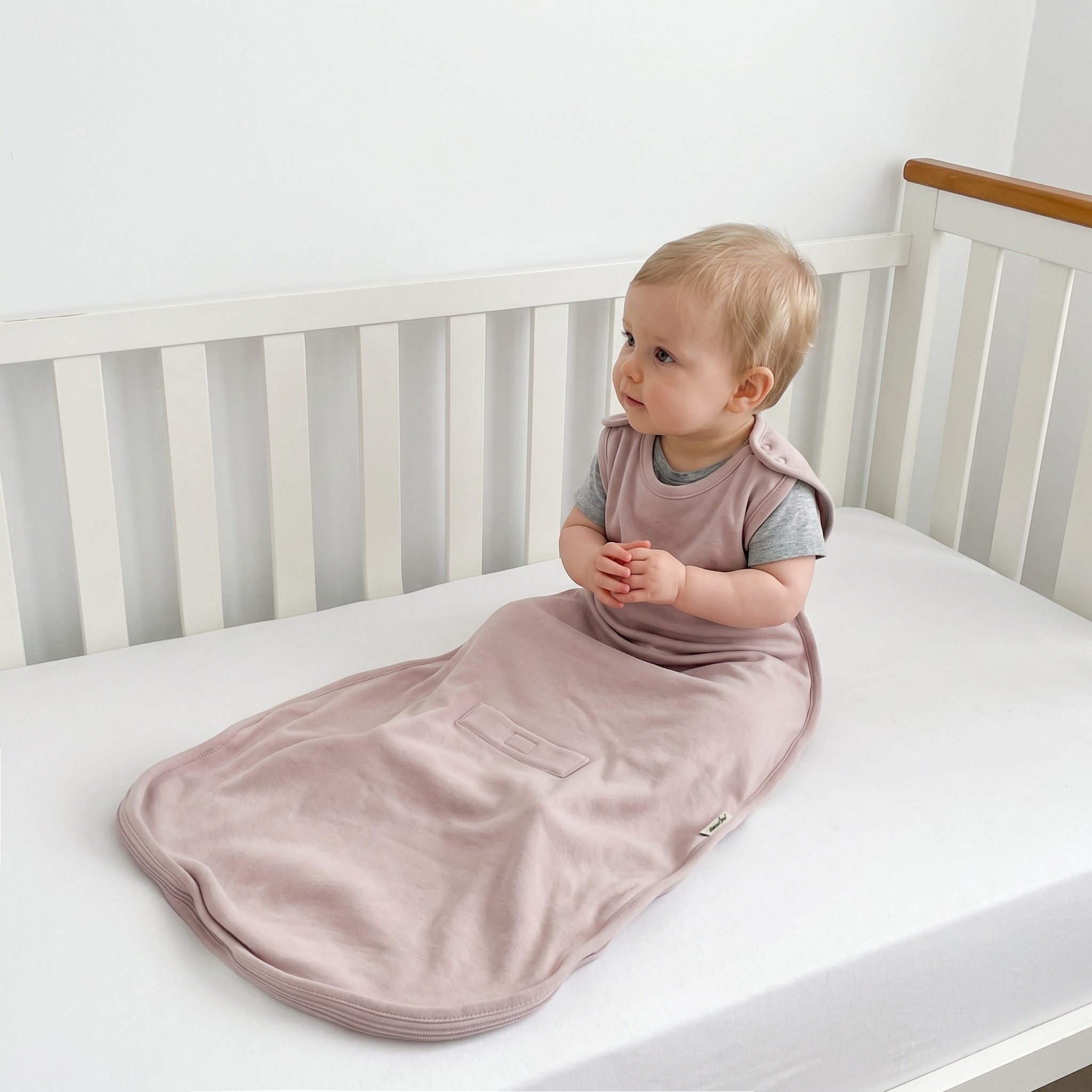 All seasons™ Merino Wool Baby Sleep Bag | Mauve